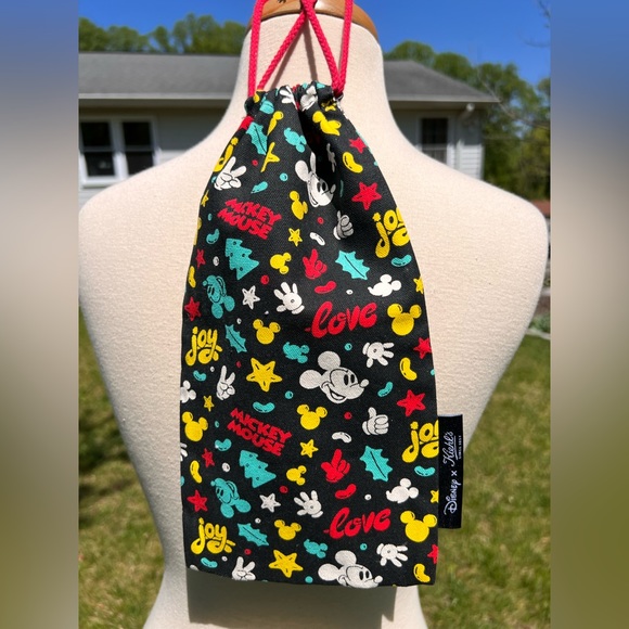 Disney x Kiehl’s Mickey Mouse Print - Kate Moross Drawstring Bag Limited Edition - Picture 1 of 5